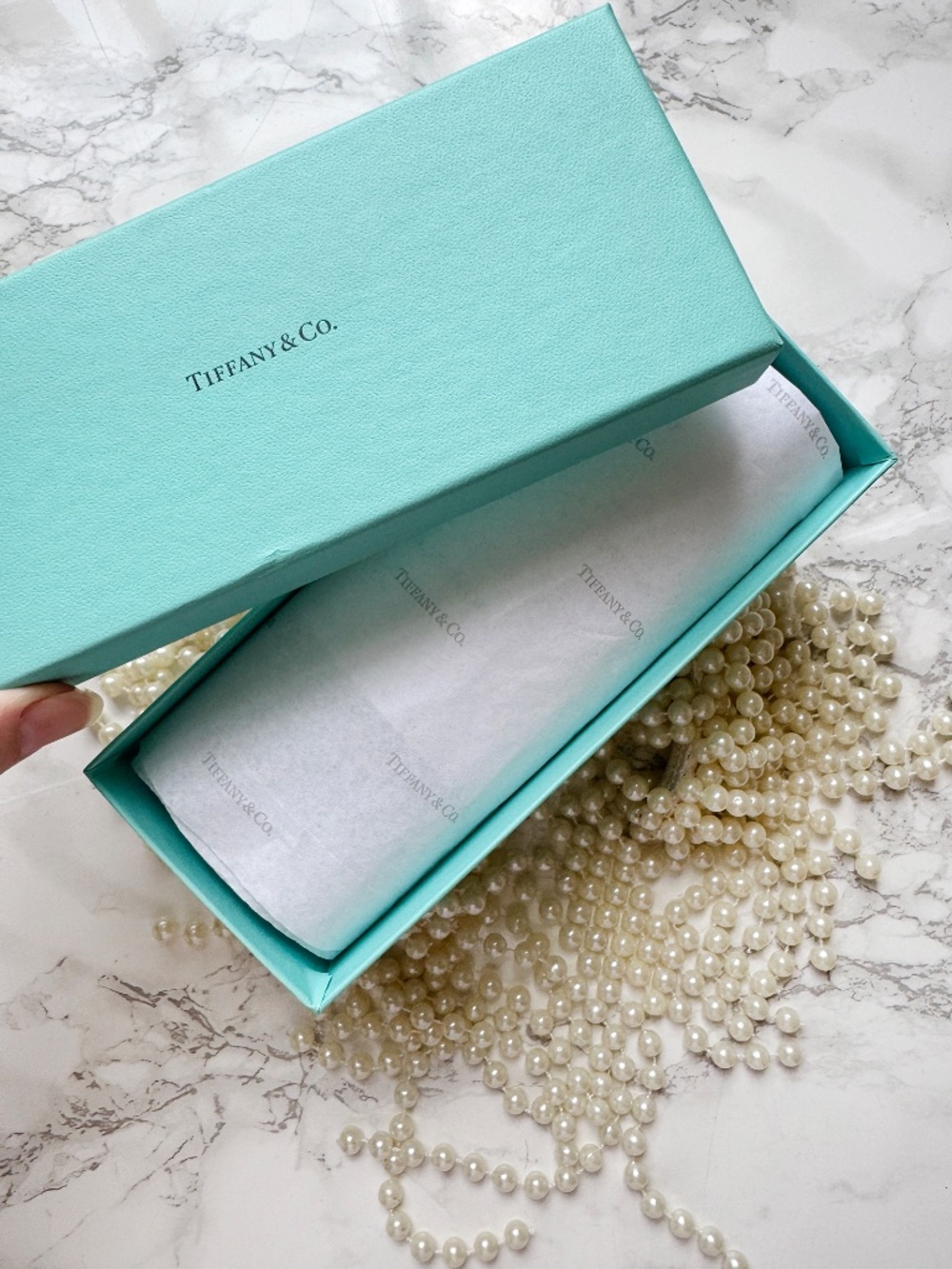 TIFFANY & Co. jewelry roll travel case Tiffany Blue leather small accessory ring - Picture 3 of 14